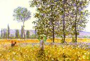 Claude Monet Fields in Spring china oil painting reproduction